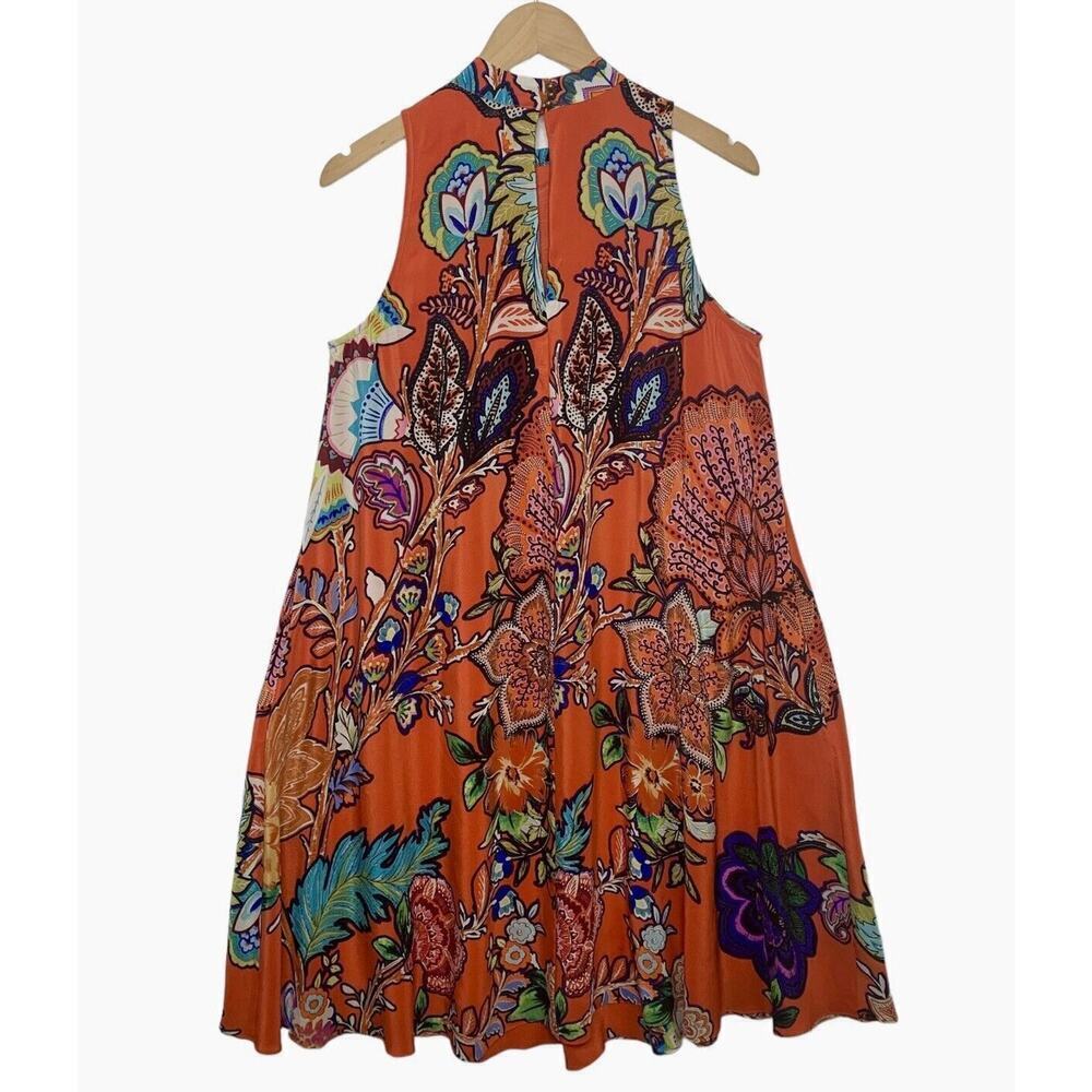 Anthropologie Maeve Larkhill 100% Silk Trapeze Dress Womens Size Small NWT $145 - Picture 12 of 15